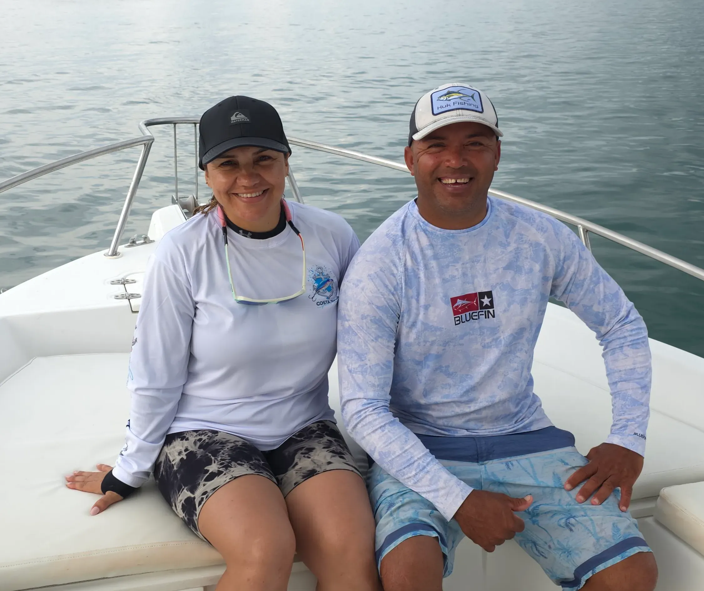 Captain Minor Morales Murillo, expert fishing guide at the helm in Drake Bay, Costa Rica